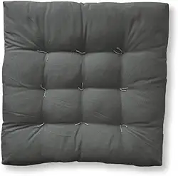 Almofada Futon 60x60cm Assento Banco Cadeira Banco Sofá Macio(Cinza Chumbo)