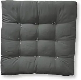 Almofada Futon 60x60cm Assento Banco Cadeira Banco Sofá Macio(Cinza Chumbo)