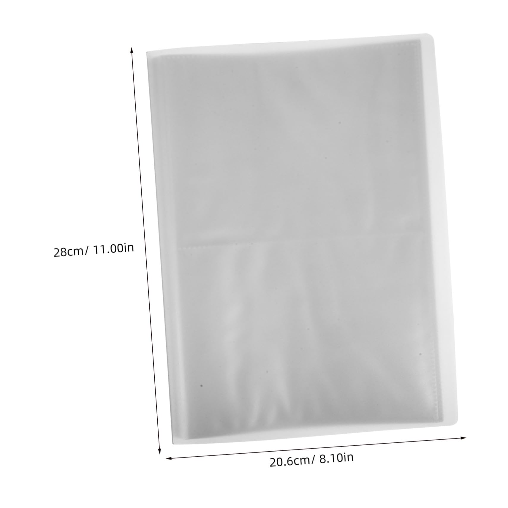 HOMSFOU Transparent Cards Collection Booklet Multi- Organizer for Postcards Tickets Collectibles for Travel Family Events Special Occasions Album Slots