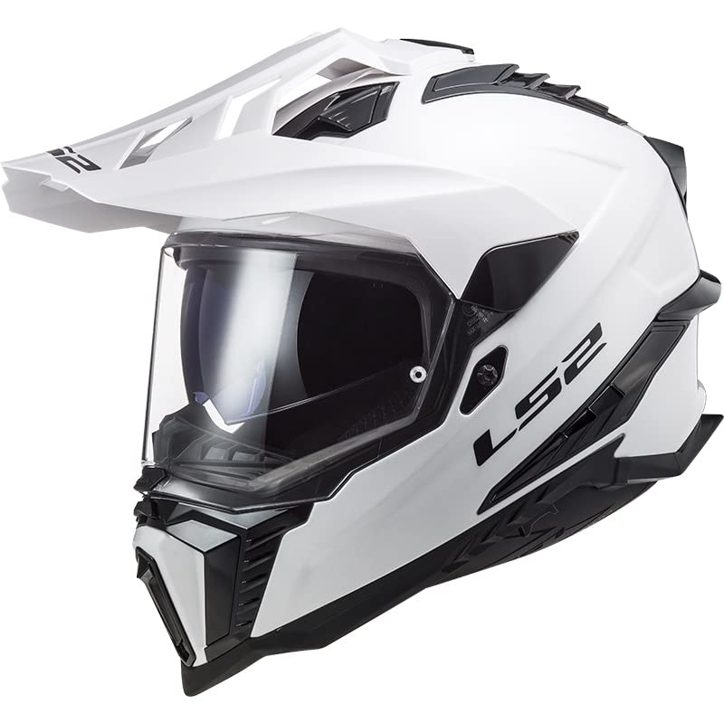 LS2, Casco Moto Cross Explorer Solid Gloss White