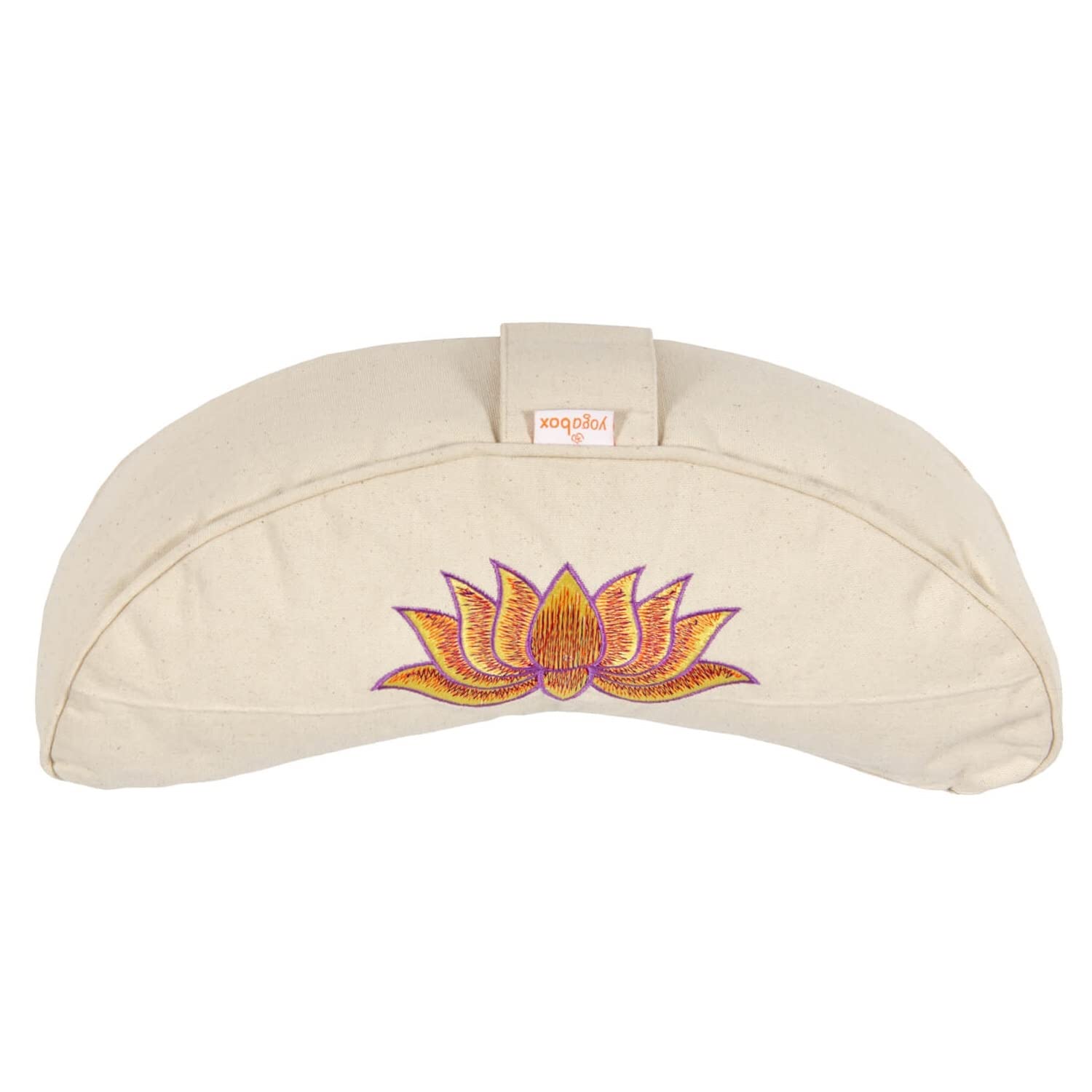 Yogabox Yogakissen Halbmond Basic Lotus Stick Multicolor, Natur