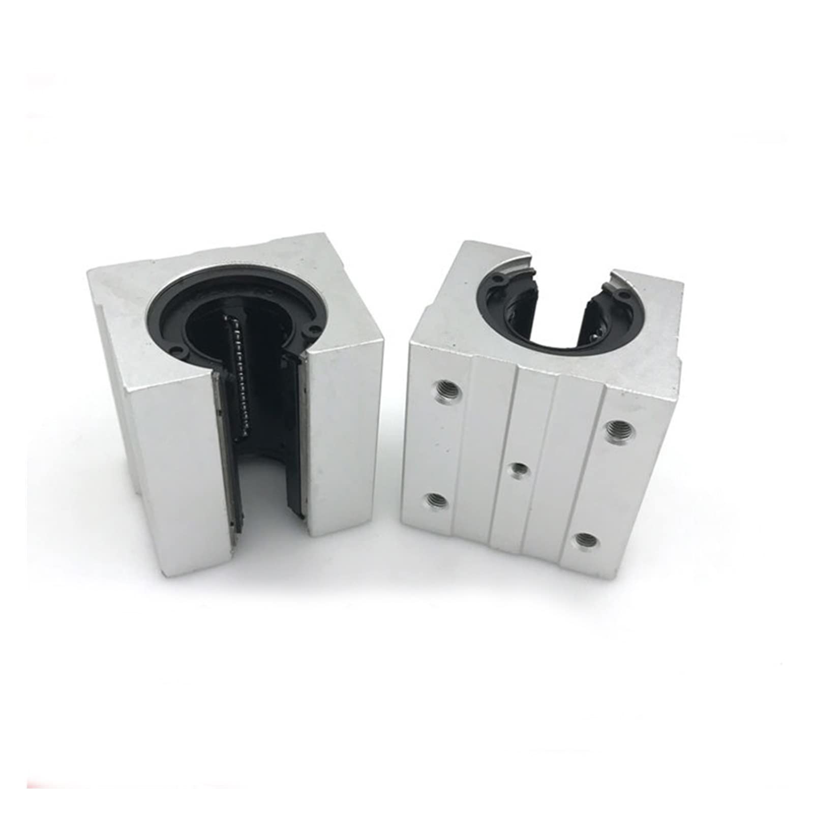 Yaoqijie Lot de 2 roulements à billes linéaires SBR10UU SBR12UU SBR16UU SBR20UU SBR25UU SBR30UU 12 mm 16 mm 20 mm Compatible avec routeur CNC Linéaire Rail durable (longueur du guide : SBR30UUU)