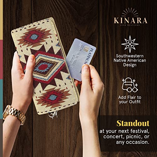 Kinara Sonoita Wallet – Southwestern Native American Design – Beautiful and Unique Pattern – Fine Weaving – Stylish and Functional Clutch2