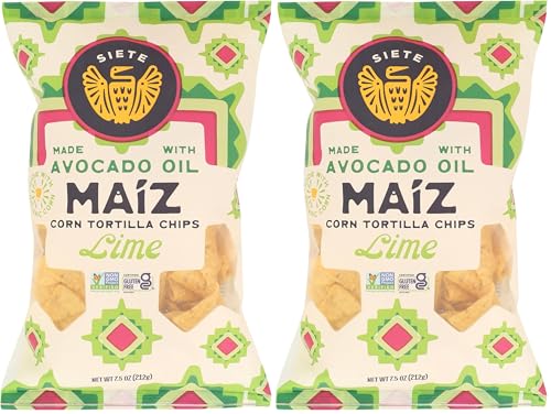 Siete Maiz Lime Corn Totilla Chips 7.5 OZ (Pack of 2) image 5