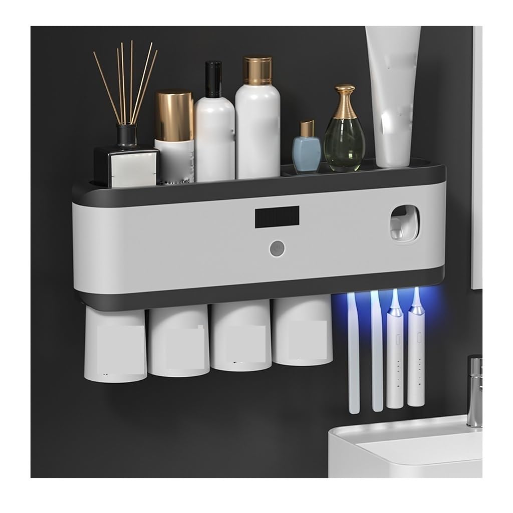 Estante para Cepillos de Dientes Dentifricio Portaspazzolino Assorbimento Magnetico Porta spazzolini da Parete ad Alto Valore for spazzolatura