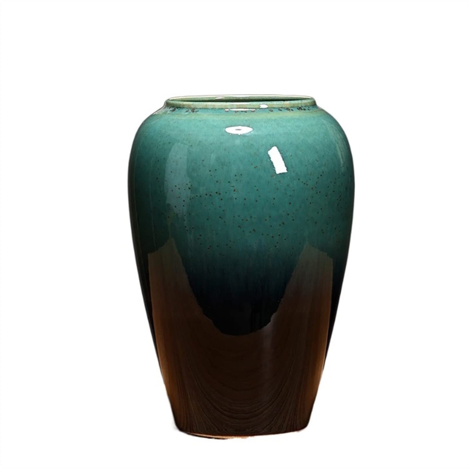 Bzgpmfud One Color Vase Desktop Flower Ceramic S Decorations Furnishings New Chinese Style Living Room Dry Arrangement Hydroponics Green Plants(M)