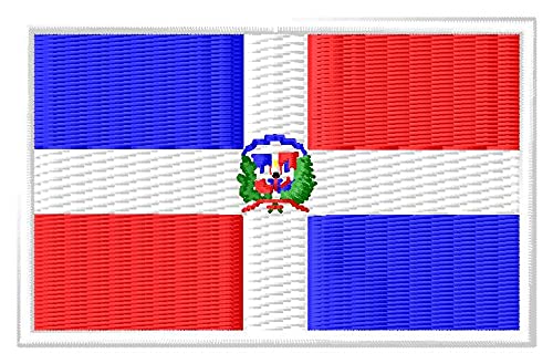 Toppa con bandiera della Repubblica Dominicana