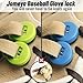 Jomeya Glove Locks, Lace Locks for Baseball Glove 8 Pack, No More Knots Required, Universal Fit for Baseball and Softball Gloves (Neon Green-Sky Blue)