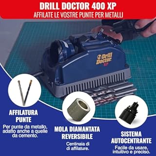 TIVOLY Drill Doctor 400 – Affilatrice per punte, da 2,5 a 13 mm punta 118º)