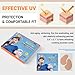 BLOCK&CARE Golf Patches for Sun Protection UV Protection Facial Patches for Outdoor Activities 5Pairs of Sunblock Gel Patches with Skincare Ingredients. (1 PACK, Petit Golf Patch (Medium))