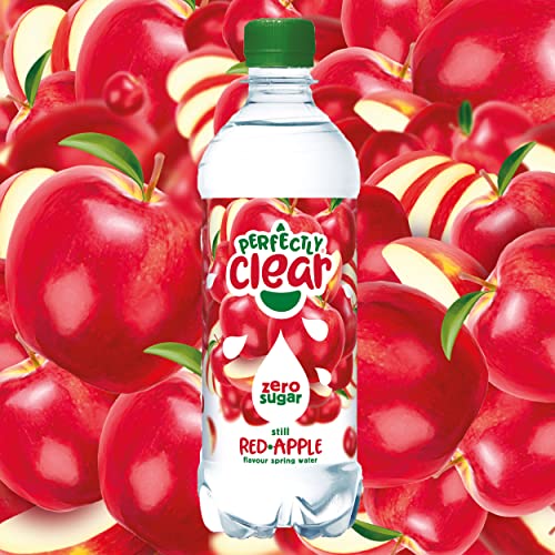 Perfectly Clear Red Apple Flavoured Water Multipack Sugar Free Flavoured Bottled Water 12 X