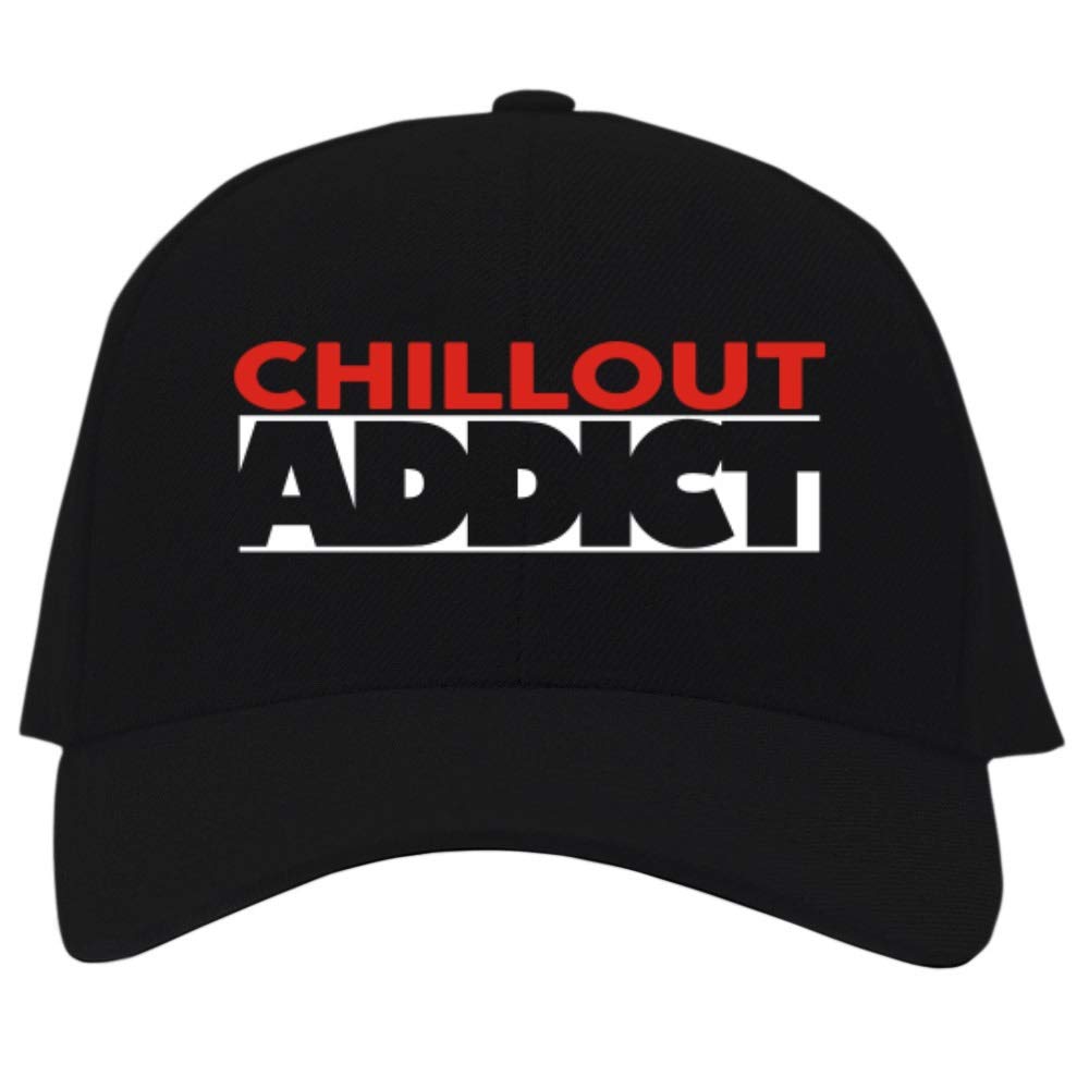 Eddany Chillout Addict Embroidered Baseball Cap Black