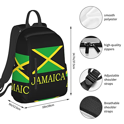 SWEET TANG Jamaican Flag black Backpack Casual Sackpack Beach Bag Daypack Multi-Purpose Women Men Unisex4