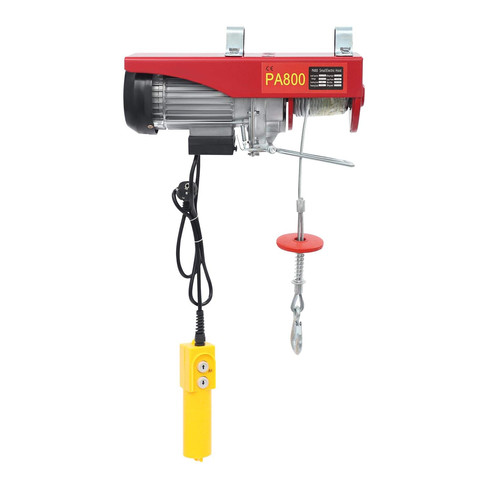 Palan à câble électrique 220 V 1300 W | Simple/Double brin 400 kg / 800 kg | Hauteur 12 m / 6 m – Pour chantier, usine, entrepôt