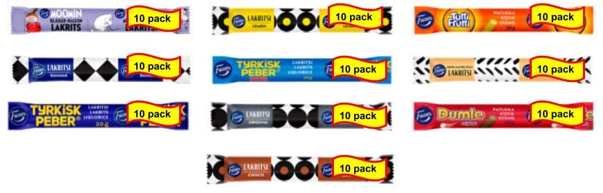 Miniatura 2 de Fazer Lakritsi Regaliz 0.71 oz (paquete de 100)  Elige 100 paquetes de Many Flavors Vegan