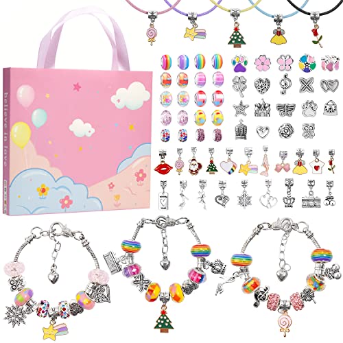 Elekin Pulseras para Niña, Create Girl Bracelets, Girl DIY Bracelet Kits, Girl Jewelry, Girl Gifts, Girl Gift Ideas for Girls, Baby Girl Gift 6 7 8 9 10 Years Cover