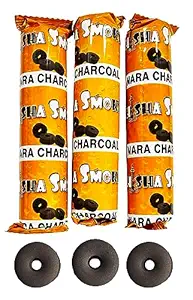 Coconut Charcoal Magic Coal Quick Light Charcoal | Hookahs Coal | Magic Polo Coal for sheesha | Hookahs Koyla | Hooka Koyla - (1Roll 10 Disc) 35mm Round