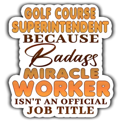 Golf Course Superintendent Vinyl Sticker 3.5in Golf Course