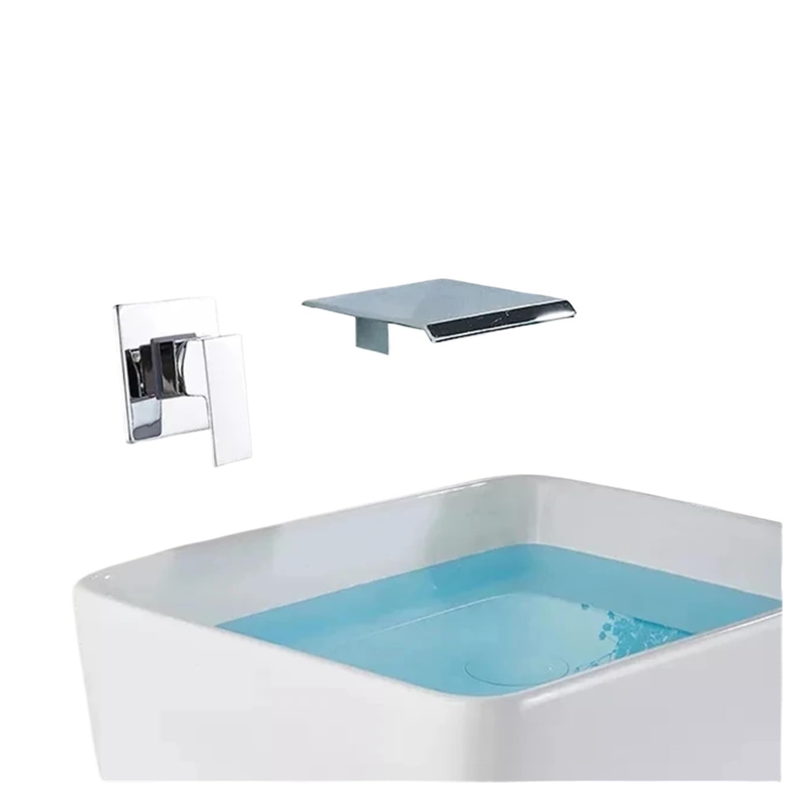 Naqzrxpml Color9 Wall Mounted Waterfall Washbasin Sink Mixer Faucet For Bathroom Shower(Color9)
