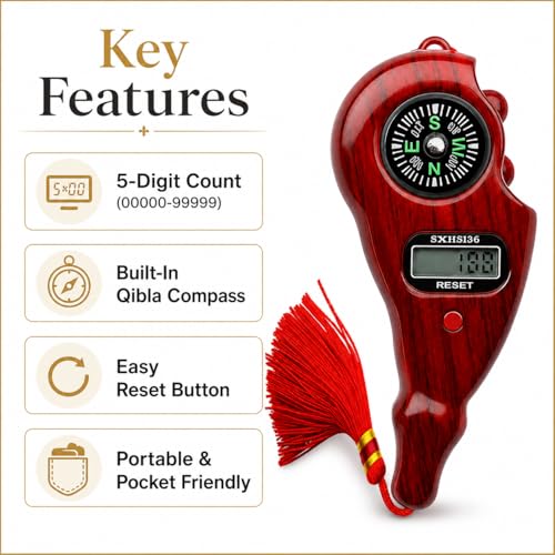 Image of Digital Jaap Counter Ring with Display, Naam Jap Counter Machine for Mantra Counting, Mala Jaap Counter, NAM Jap Counter, Tasbeeh Counter Ring, 5 Digit Chanting Count Machine for Prayer & Meditation