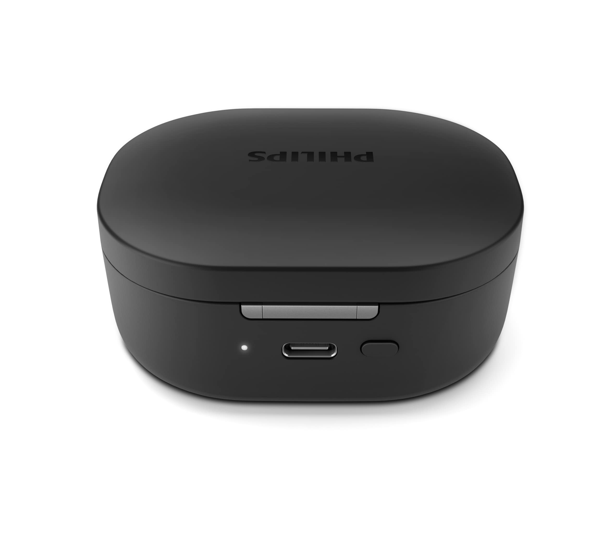 Philips Cuffie Sportive, TAA7306/00, Senza fili, Cuffie da corsa per adulti, Bluetooth, Fino a 24 ore di tempo di riproduzione, Microfono incorporato, Vestibilità sicura, Nero