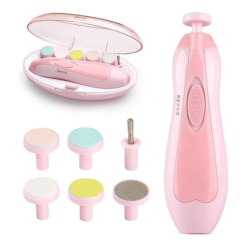 Drumstone (10 years warranty) Baby Nail Trimmer Electric Safe Baby Nail Clippers, Manicure Set, Trim Polish Grooming kit for Newborn Toddler or Adults Toes Fingernails-picture-23