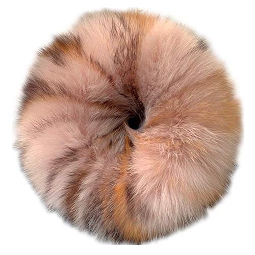 ポニーテールホルダー プレミアムラビットファー 伸縮シュシュ スイートヘアバンドブレスレット ふわふわヘアホルダー リストバンド 毛皮のようなヘアタイリング