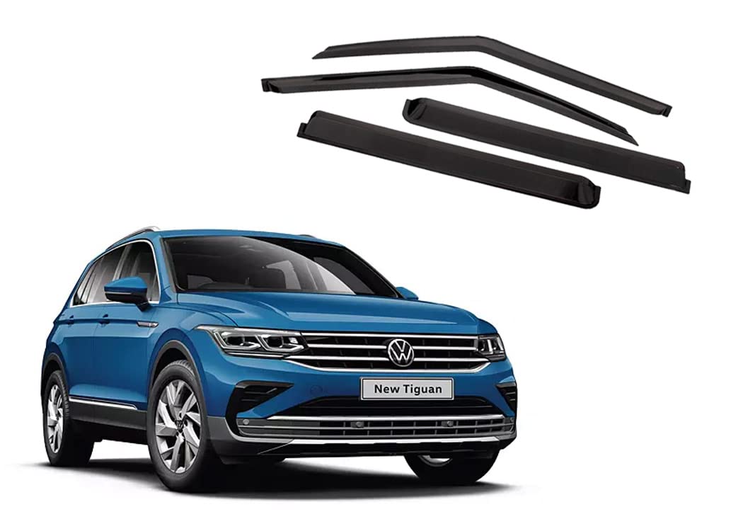CAR SAAZ Unbreakable Door Visor for Tiguan (2021-Present)(Set of 4Pcs)