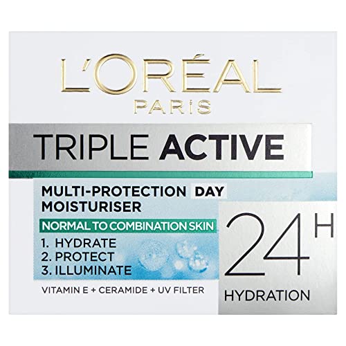 L'OrÃ©al Paris Dermo-Expertise Triple Active Day Multi-Protection Moisturiser - Normal & Combination Skin (50ml)