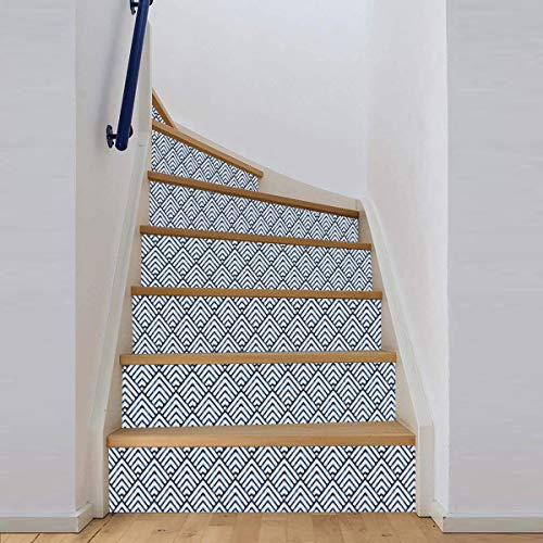 Livebor Arrowhead Deep Blue Peel and Stick Wallpaper 196.8”X 17.7” Blue Wallpaper Wall Decorative Removable Wallpaper Stick and Peel Geometric Self Adhesive Wall Paper Vinyl Film Shelf Drawer Liner