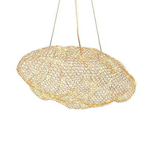 Lustre LED moderne et suspension en fil de fer au design artistique
