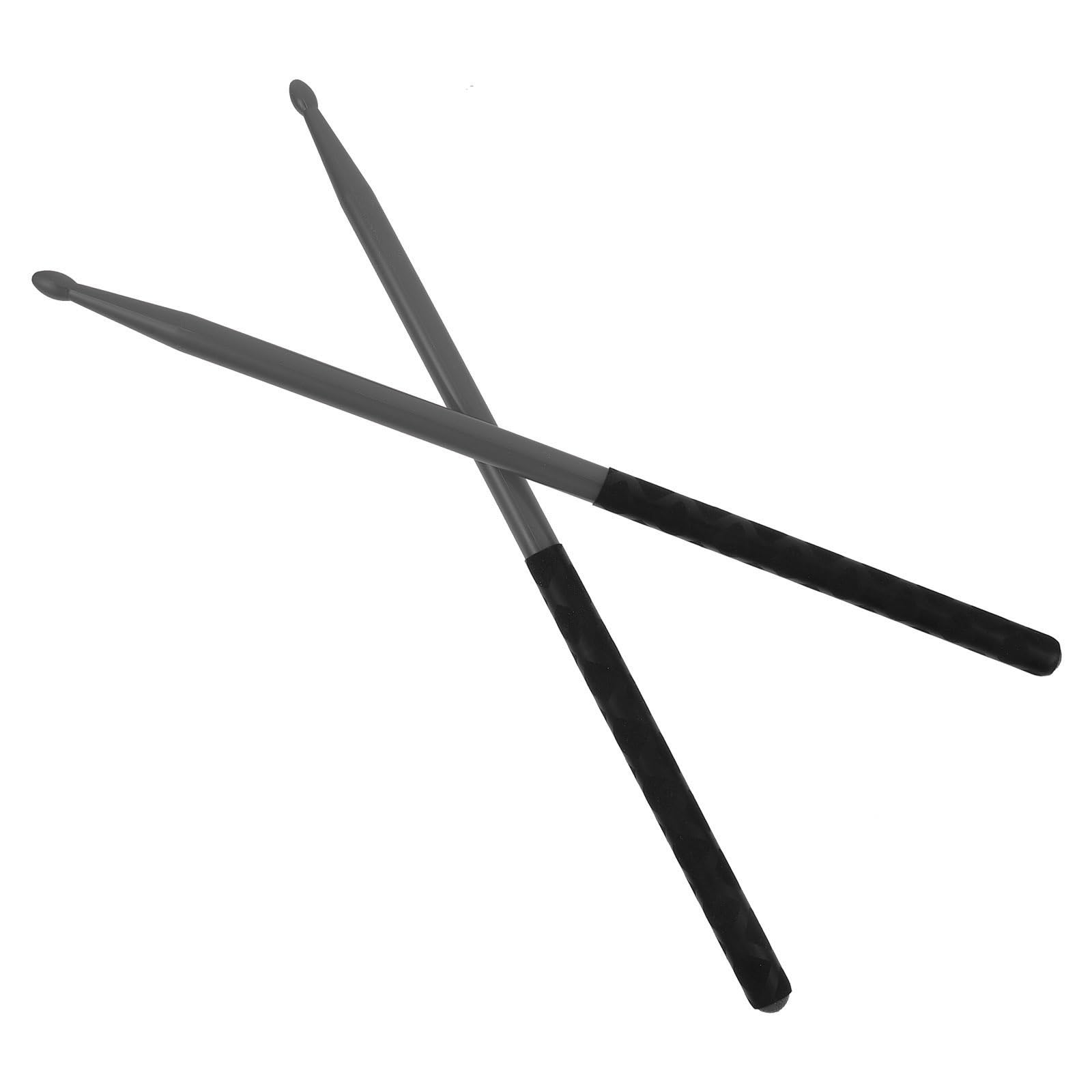 Lot de 2 paires baguettes batterie en nylon for adulte, manche couleur 5A, antidérapantes, for débutant, jazz, électronique, basse Pour Les Batteurs