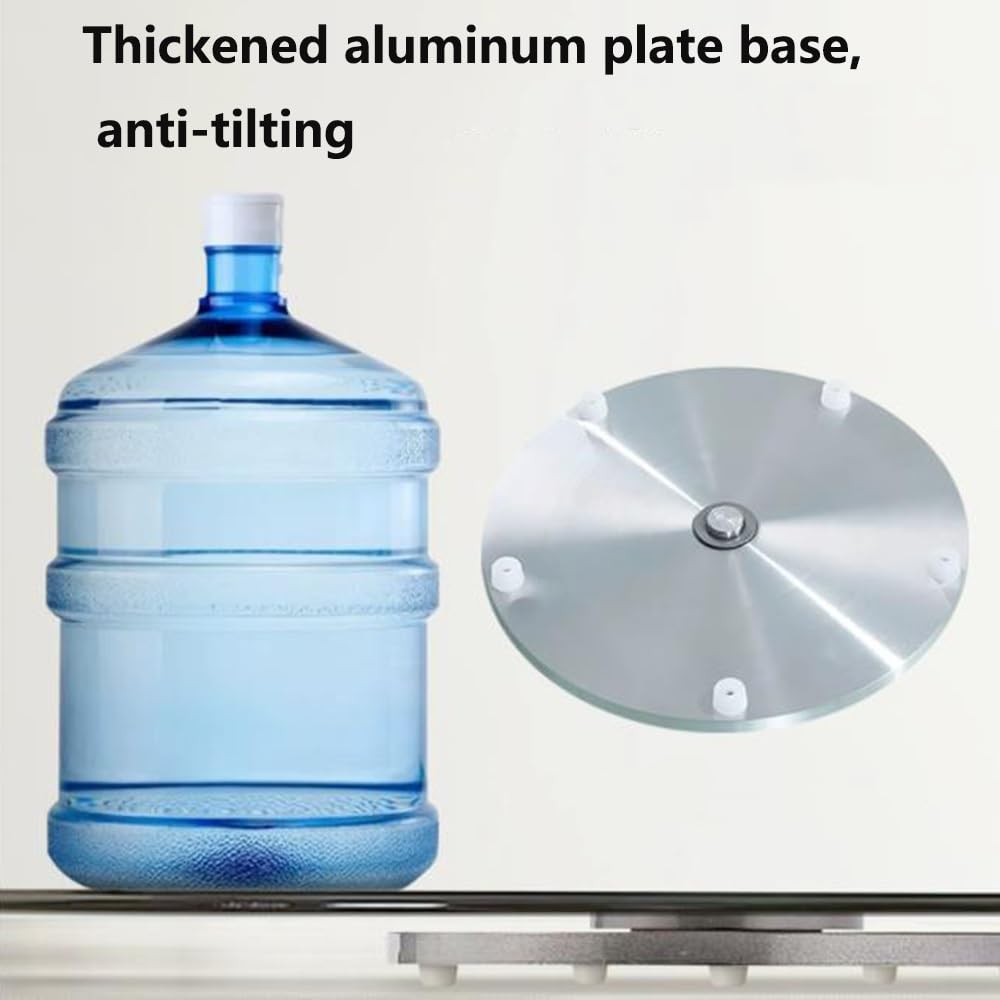 Plateau Tournant en Verre Épais De 30" Et 40" pour Table À Manger, Plateau De Service Rond Et Lisse en Verre Trempé (80 Cm/30 Pouces)