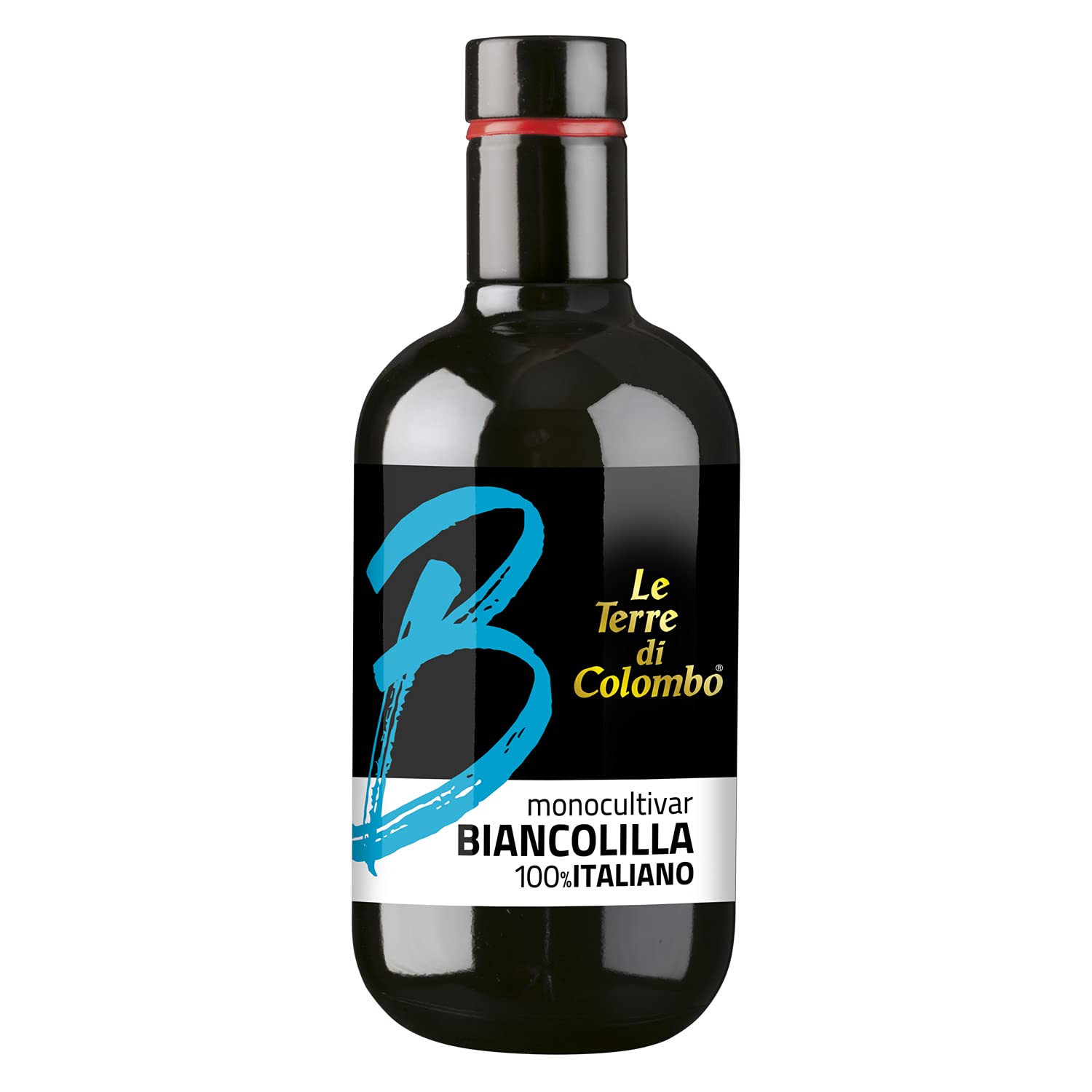 Le Terre di Colombo – 100% Italian Extra Virgin Olive Oil, Monocultivar Biancolilla, 500 ml