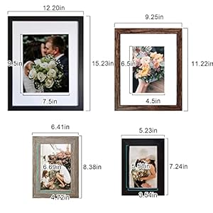 SESEAT Picture Frames Collage, Gallery Wall Frame Set with 11x14 8x10 5x7 4x6 Frames in 3 Different Finishes, Set of 10 SESEAT Picture Frames Collage Gallery Wall Frame Set with 11×14 8×10 5×7 4×6 Frames in 3 Different Finishes Set of 10