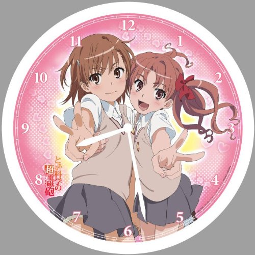 Amazon.co.jp: とある科学の超電磁砲 ボイス壁掛け時計 御坂美琴&白井