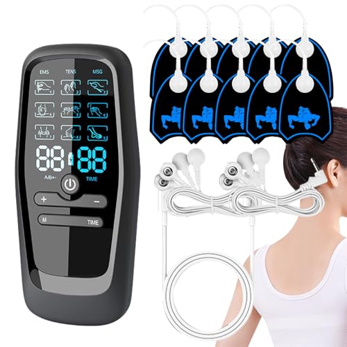 Masajera eléctrica del cuello, masajeador de columna cervical,Masajeador eléctrico para músculos con 9 modos y 30 intensidades | Herramienta de del cuello para la relajación, aliviar el dolor muscular