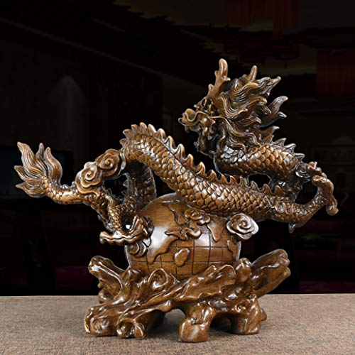 Décoration de Table Statue Feng Shui Dragon pour Harmoniser le Salon