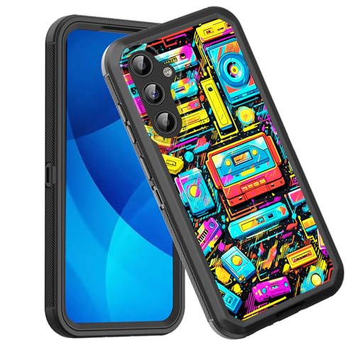 GFEWYTJYJ Galaxy A35 5G �P�[�X�A�ϏՌ�3�w�t���{�f�B�ی� ���ō��ϏՌ��n�[�h�J�o�[�P�[�X�ASamsung Galaxy A35 5G 6.6�C���` 2024�N�A���g���~���[�W�b�N�e�[�v�J�Z�b�g