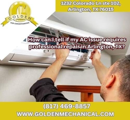 How can I tell if my AC issue requires professional repair in Arlington, TX?