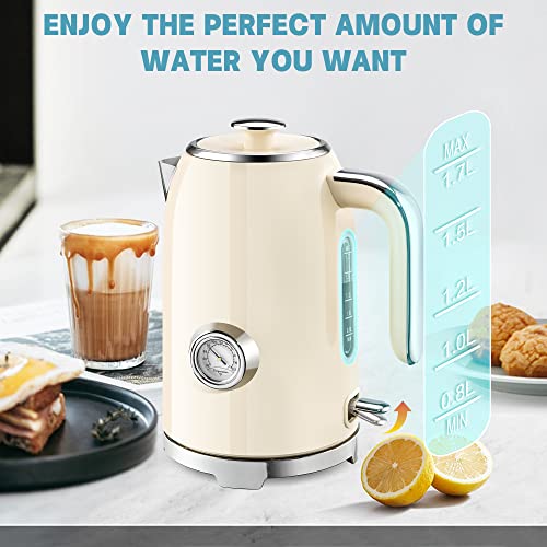 SUSTEAS Electric Kettle 57oz Hot Tea Kettle Water Boiler with