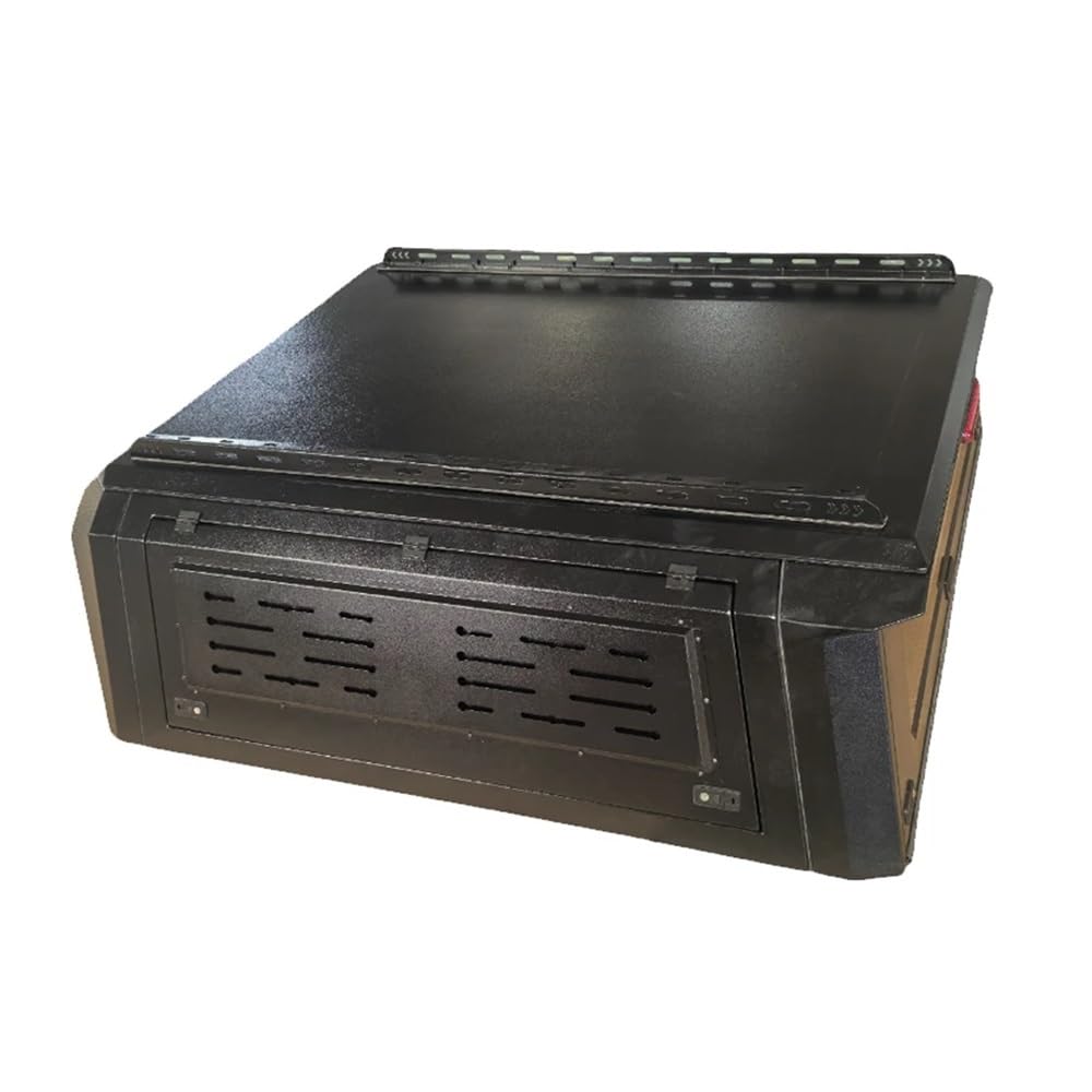 MGHF Tettoia for camper in lega di alluminio compatibile con pick-up GMC Sierra, cassone posteriore con cerniera e bloccaggio manuale
