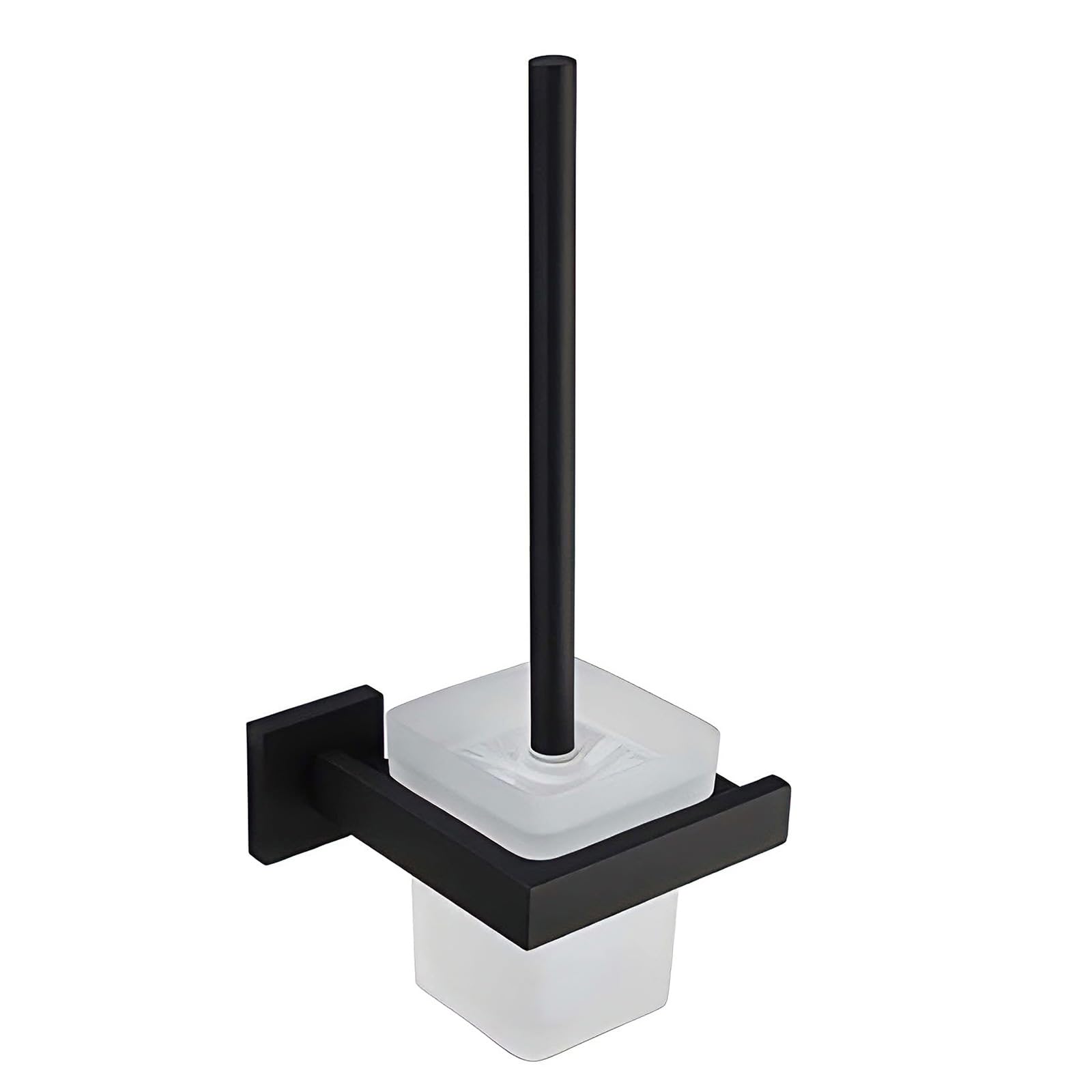 Steel Bathroom Toilet Brush Featuring Square Design Enhances Aesthetics Efficient Scrubbing Secure Stand for Bathroom Modern Toilet Brush