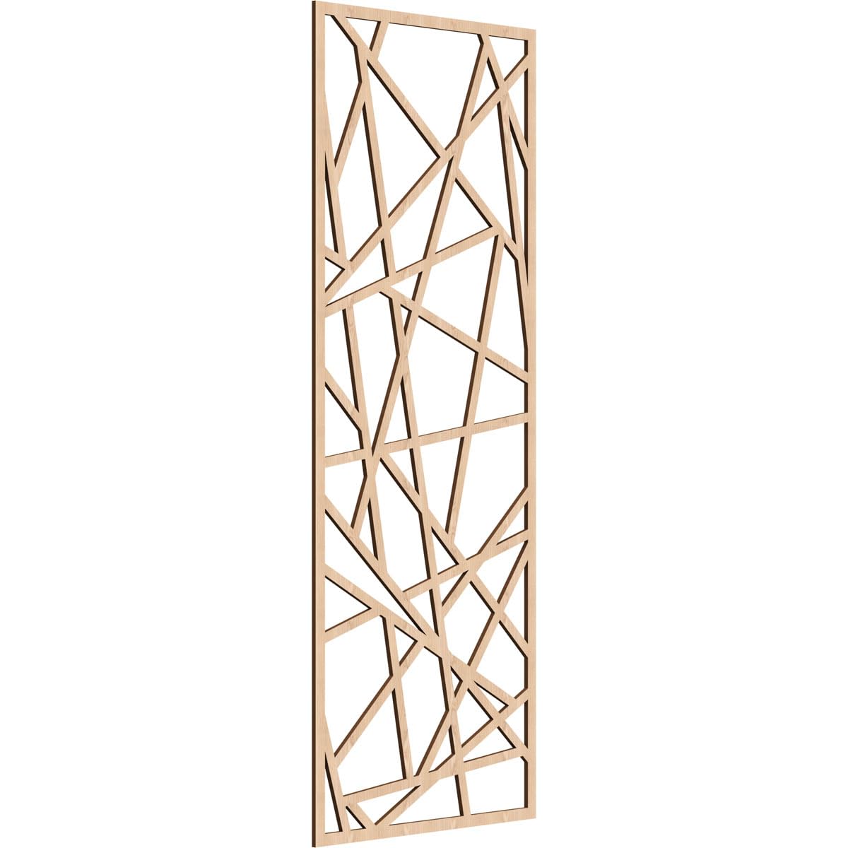 Conway Decorative Pierced Fretwork Wood Wall Panels, 23 3/8"W x 59 3/8"H x 1/4"T, Red Oak