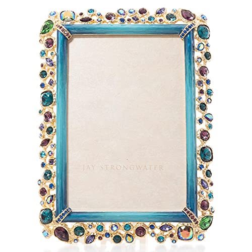 フォトフレーム JAY STRONGWATER PHOTO FRAME Amazon.com - Jay Strongwater Emery Bejeweled Peacock Blue Frame