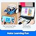 Makeblock mBot Robot Kit with Scratch Coding Box, STEM Projects for Kids Learn to Code with Scratch Arduino, Programmable Robot with 4 Programming Learning Projects, Gifts for Boys Girls Aged 8-12