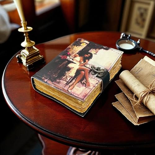 Carnet de notes avec serrure en laiton pour protéger vos secrets d'écriture - 7