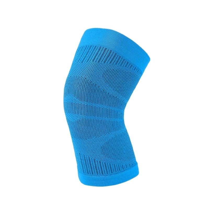 Exercise, protection Ultra-thin Running-specific Knee Pads Light Breathable Joint Leg Guards Non-slip Protective Covers for Fitness, cycling, running, playing football(Blue,Large)