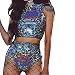 Women’s Rave Crop Criss Cross Top & Booty Metallic Silver Rave Outfit