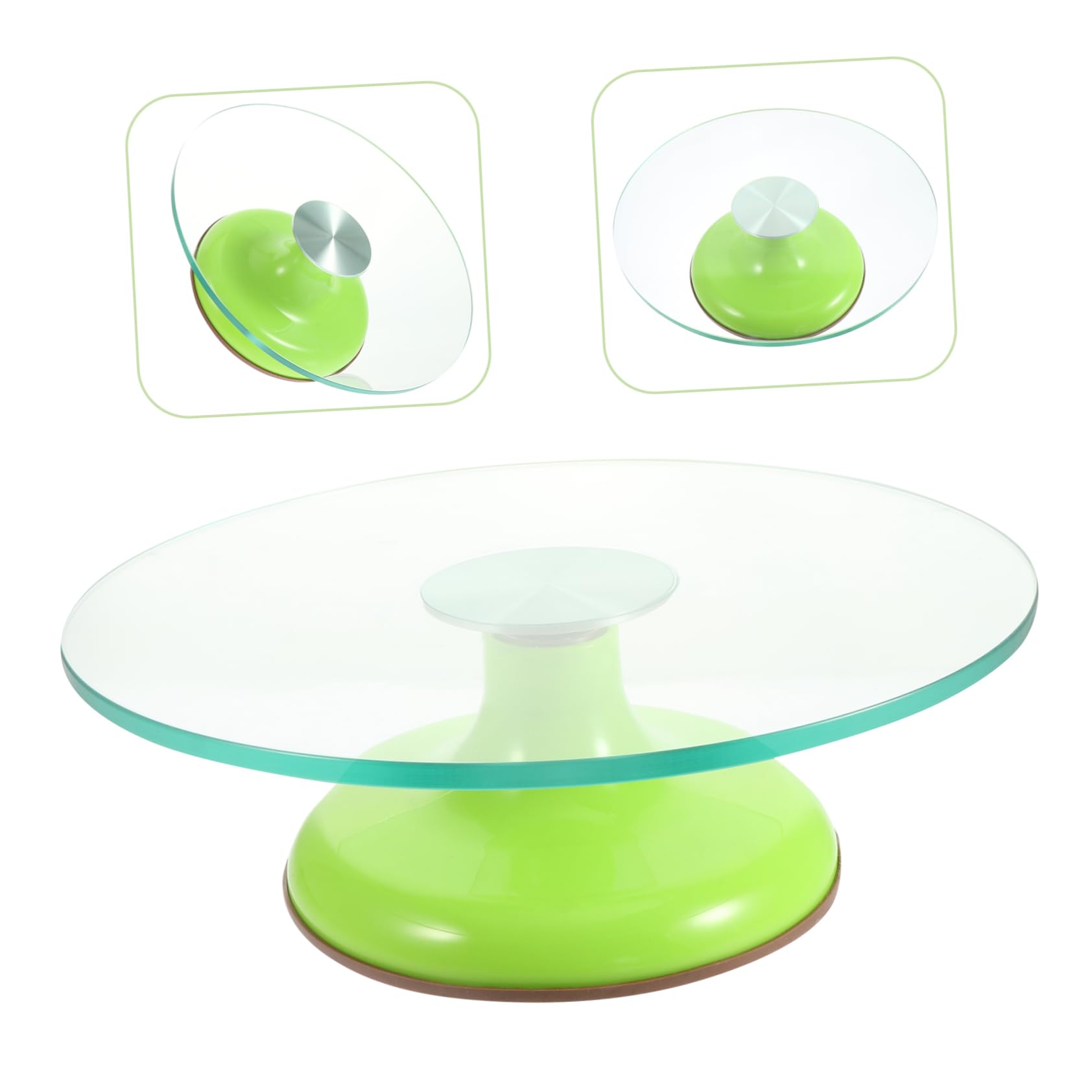 Ciieeo Mesa Giratoria Tartas Plato Giratorio Decorar Herramienta Hornear Profesional